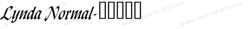 Lynda Normal字体转换